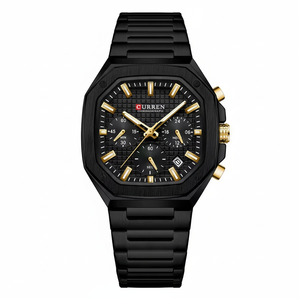 CURREN 8459 Men's Luxury Chronograph Watch