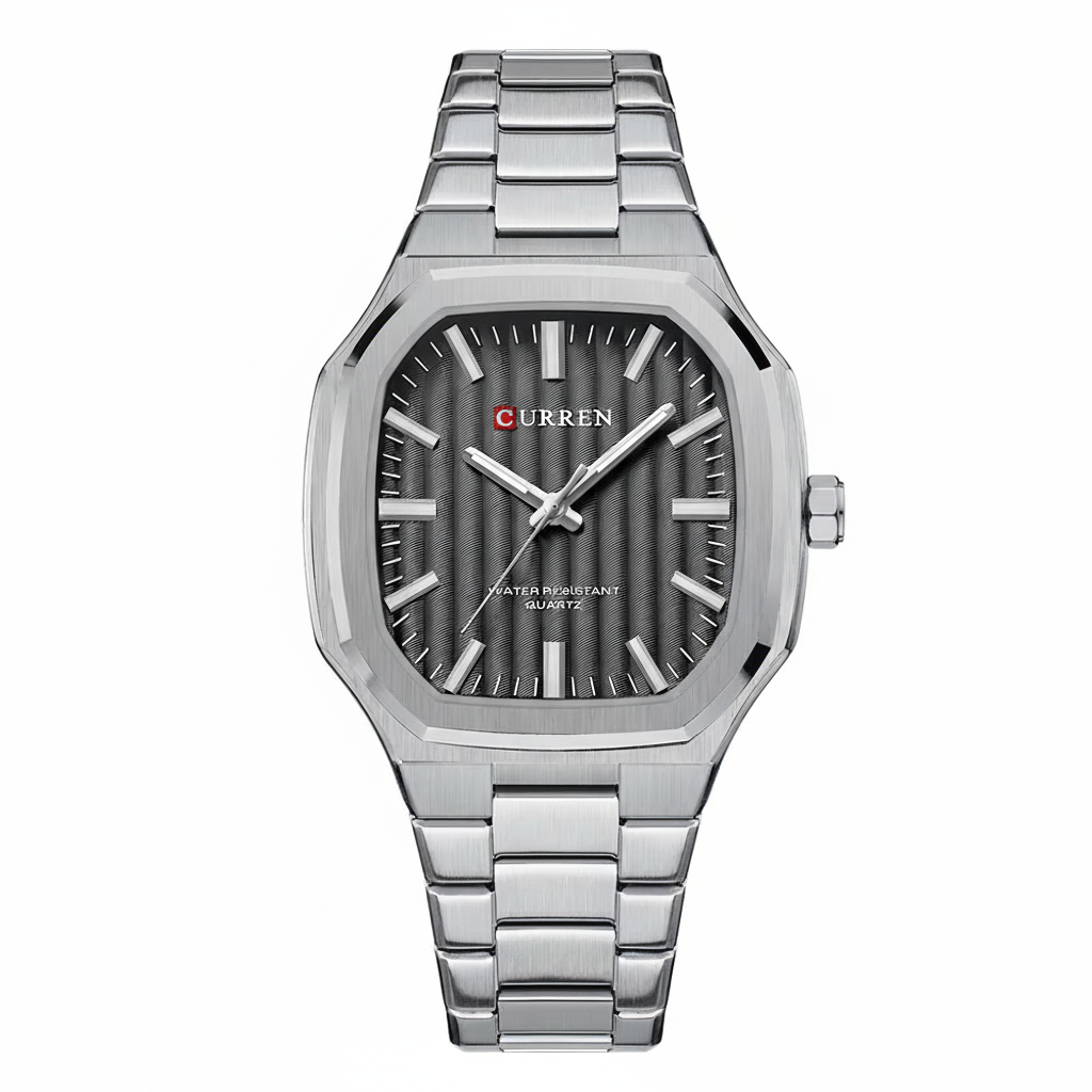 CURREN 8458 Stainless Steel Quartz Watch for Men