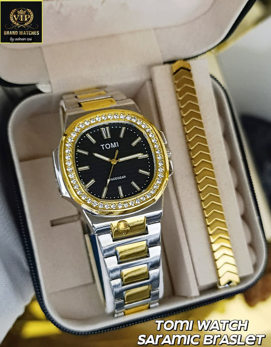 TOMI DAIMONDS STONE WATCH - LIMITED GOLD EDITION