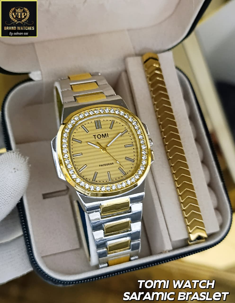 TOMI DAIMONDS STONE WATCH - LIMITED GOLD EDITION