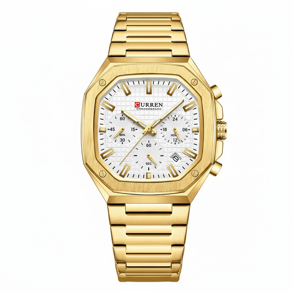 CURREN 8459 Men's Luxury Chronograph Watch