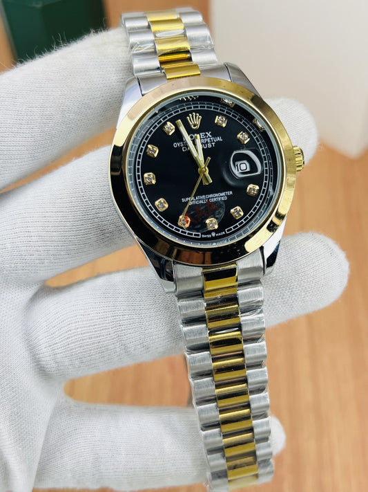 ROLEX DATEADJUST PLAIN BEZEL – STONE DIAL EDITION
