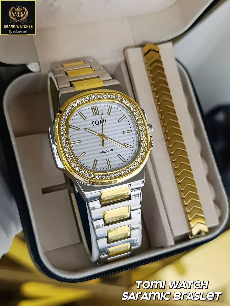 TOMI DAIMONDS STONE WATCH - LIMITED GOLD EDITION